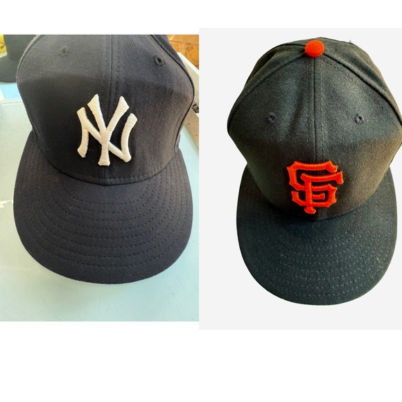 New Era Other - MLB New Era 59FIFTY Fitted Hat Bundle Yankees & Giants Size 7 7/8